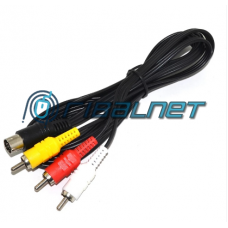 Cabo ligação a TV (AV Audio Video Composto 5 RCA) para PSP Slim/2000/3000 